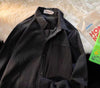 Cotton pocket shirt black