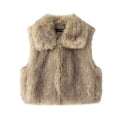 Women's Faux Fur Lapel Vest