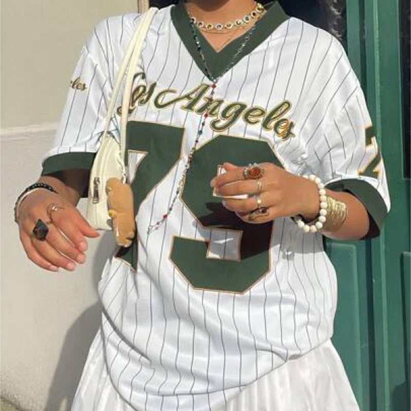 Los Angeles Leopard Graphic Baseball Jersey