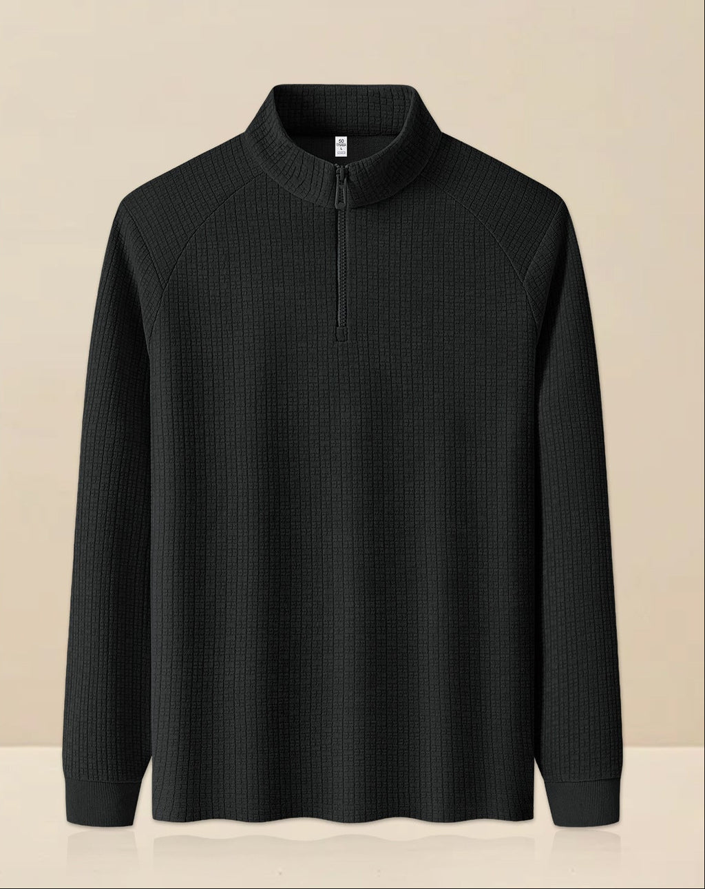 High Texture Quarter Zip Pullover