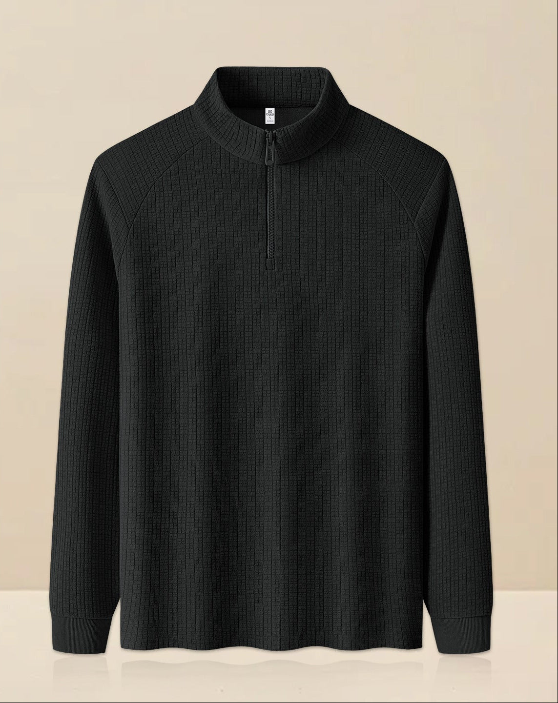 High Texture Quarter Zip Pullover