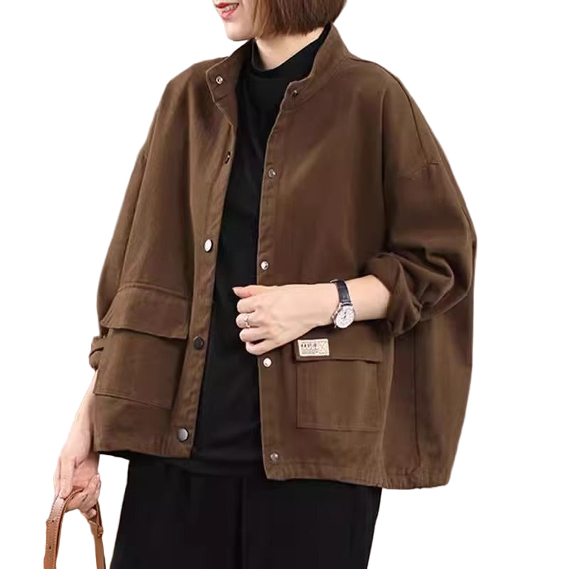 Oversized Casual Bomber Jacket
