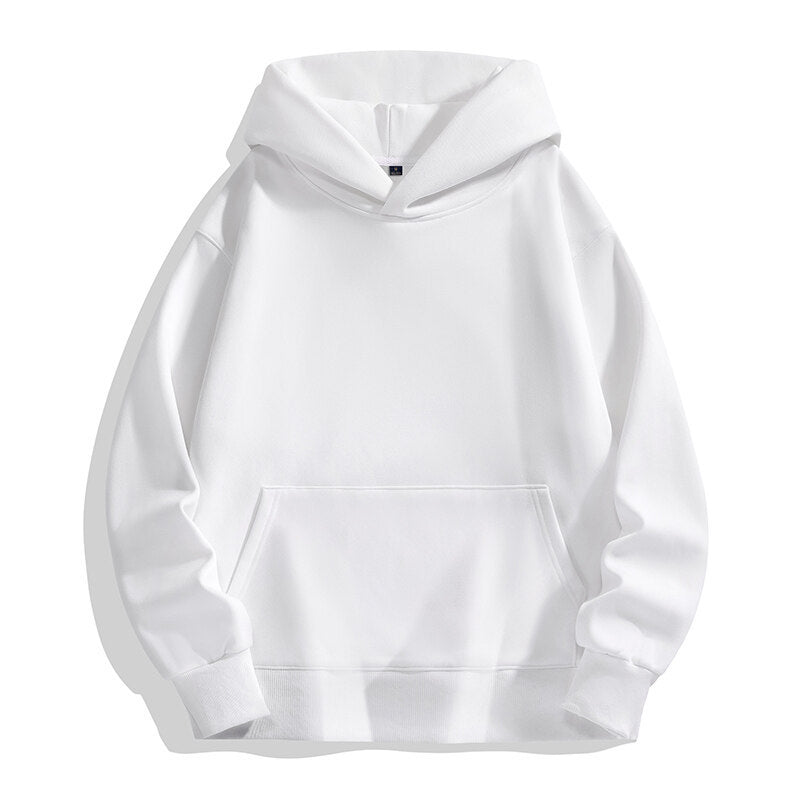 Oversized Terrycloth Drop-Shoulder Hoodie