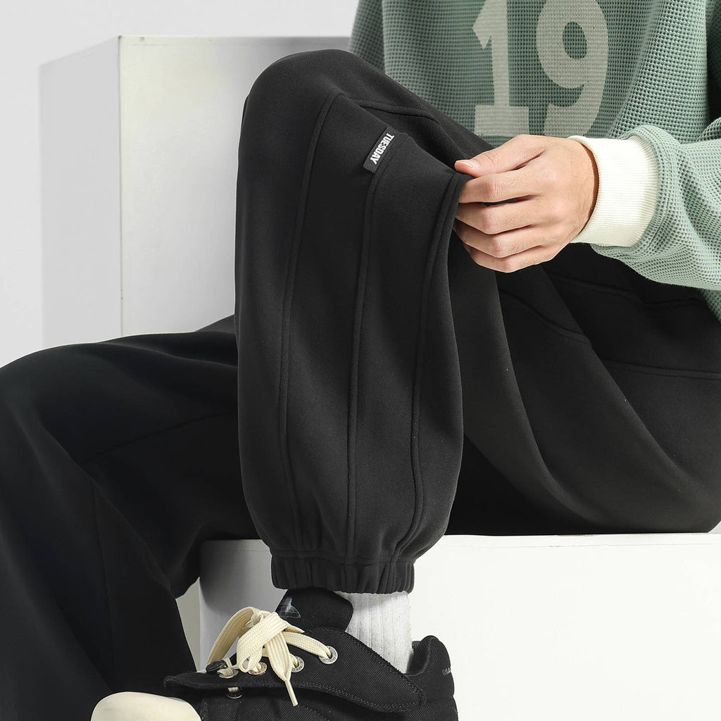 Thickened Fleece-Lined Sweatpants
