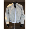 Deconstructed PU Bomber Jacket