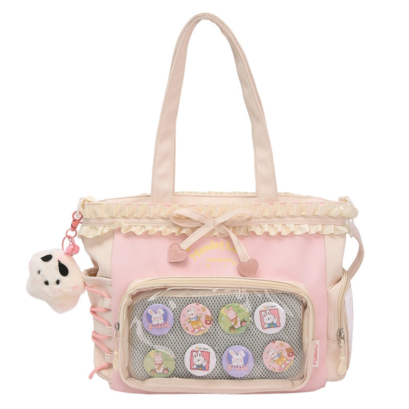 Ruffled Clear Display Backpack