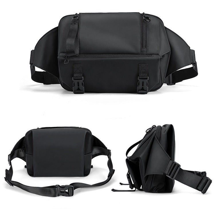 New Oxford Cloth Waterproof Crossbody Bag Men's Large Capacity Simple Business Shoulder Bag Trendy Casual Men's Chest Bag