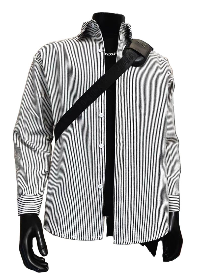 Striped Retro Workwear Shirt