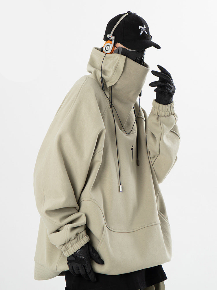 Urban Tech-Neck Oversize Hoodie