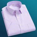 Men's Striped Short-Sleeved Business Shirt
