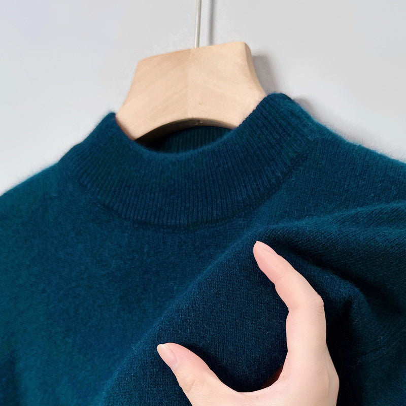 Men's Half-High Collar Wool Sweater