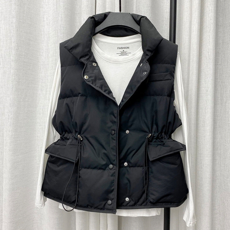 Padded Drawstring Vest