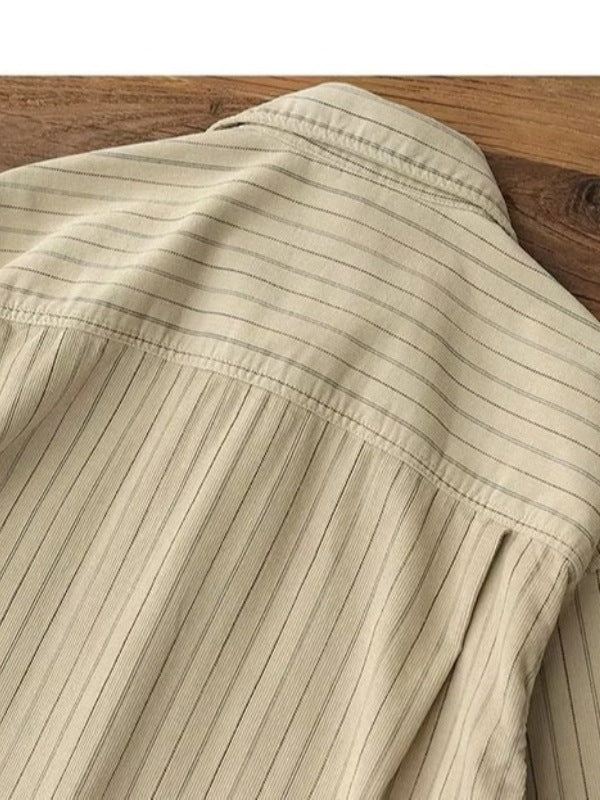 Striped Casual Long Sleeve Shirt