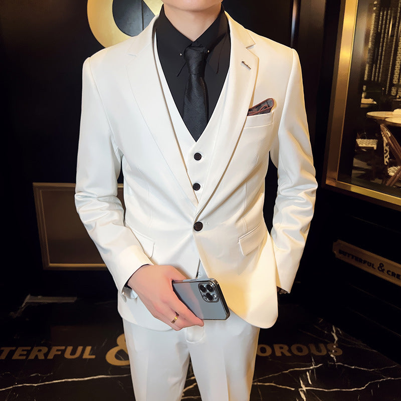 Korean Style Three-Piece Suit