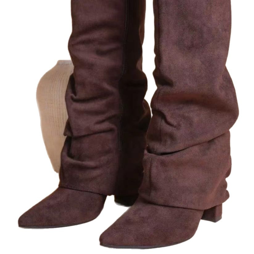 Buckle Slouch Boots