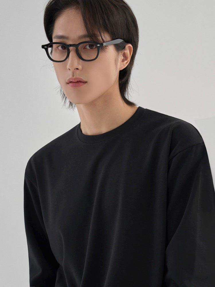 Casual Long-Sleeve Cotton Tee