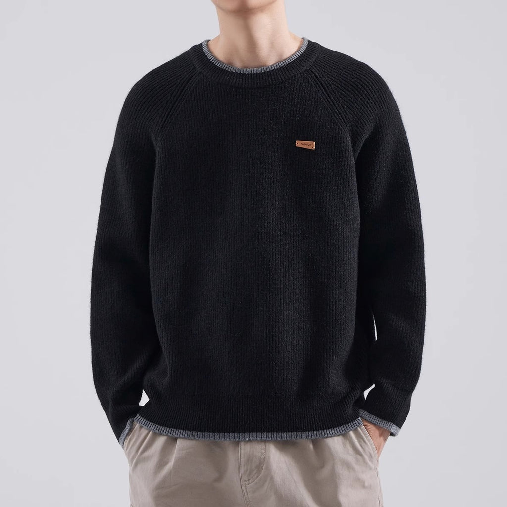 Ribbed Crewneck Sweater
