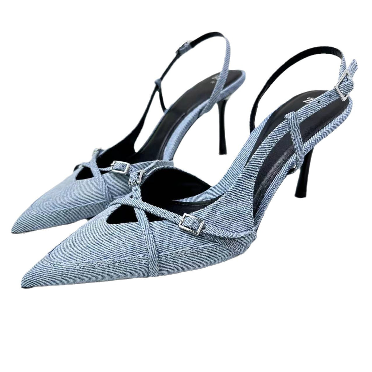 Buckle-Strap Slingback Heels – product view