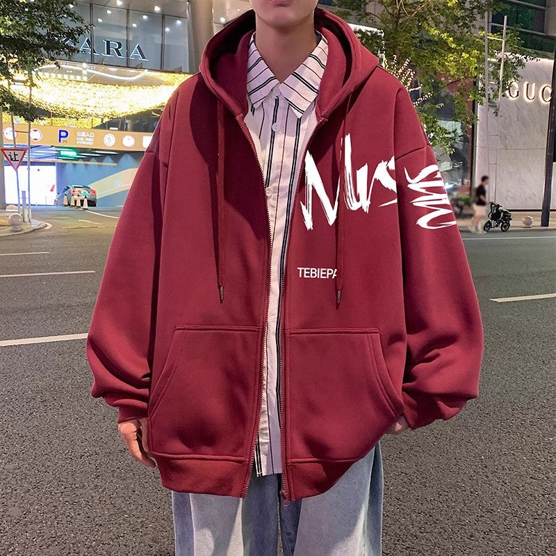 Zippered Hoodie Jacket