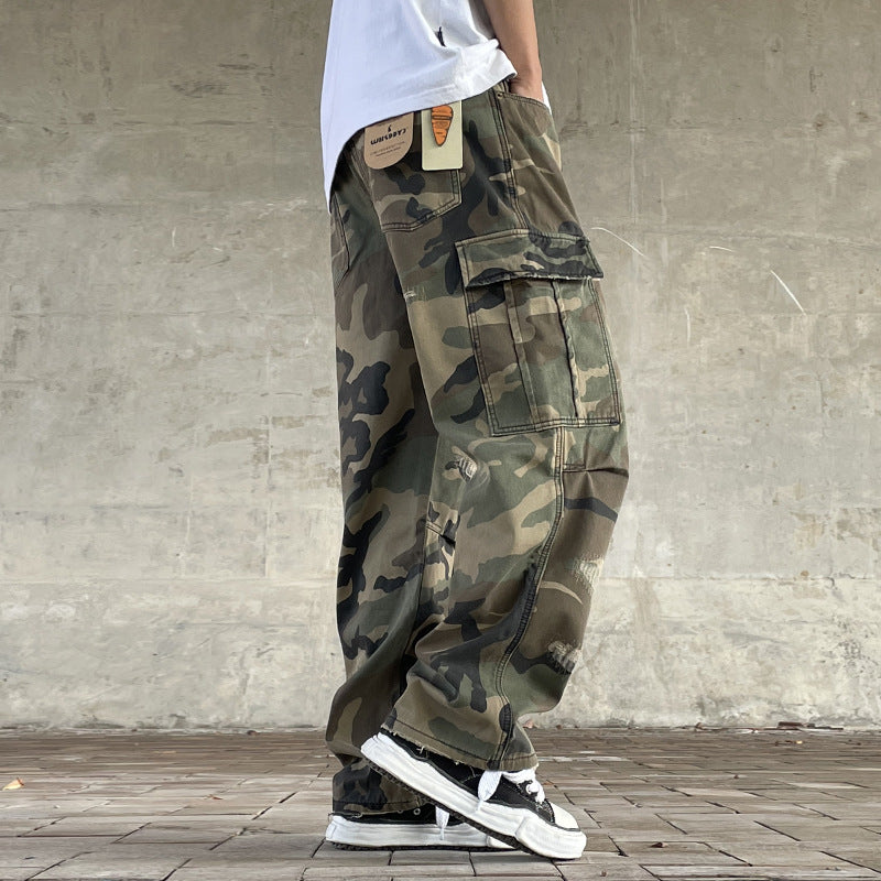 Heavyweight Vintage Loose-Fit Cargo Pants