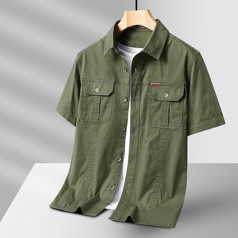 Men’s Tactical Utility Short-Sleeve Over-Shirt