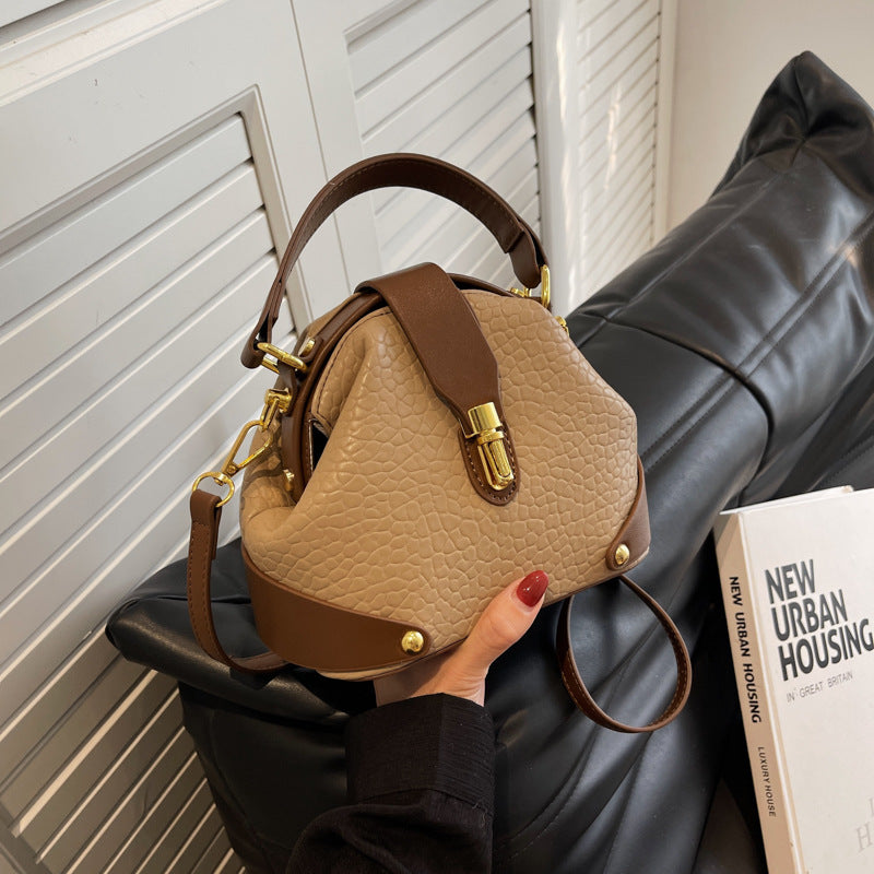 Textured Shoulder Handbag