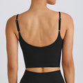Fixed-Cup Yoga Sports Bra