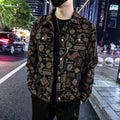 Ethnic Pattern Stand-Collar Casual Jacket