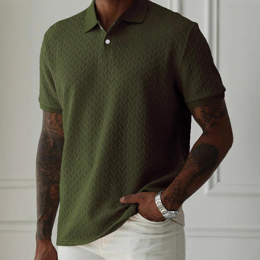 Textured Knit Polo