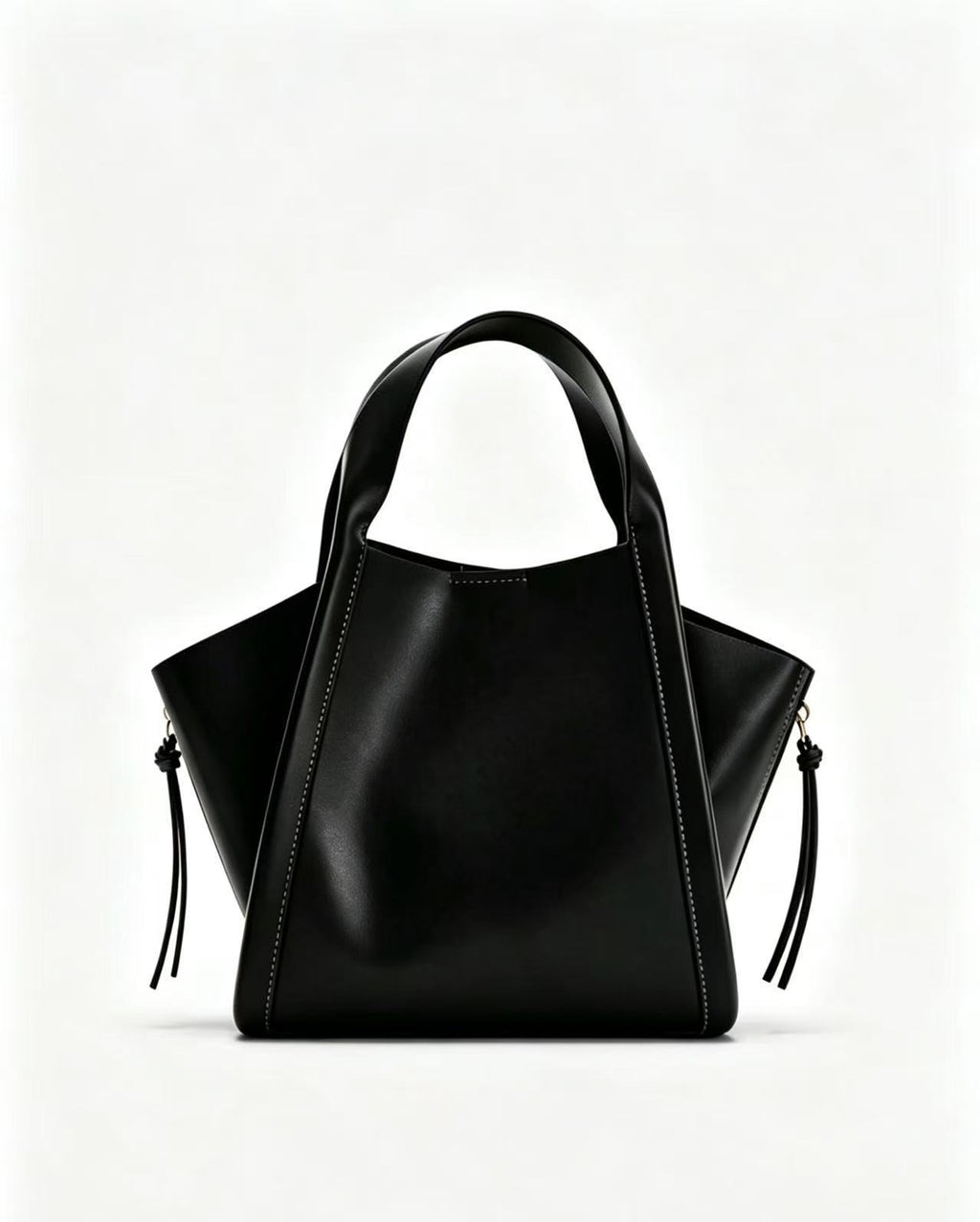 Ivory Structured Tote Bag