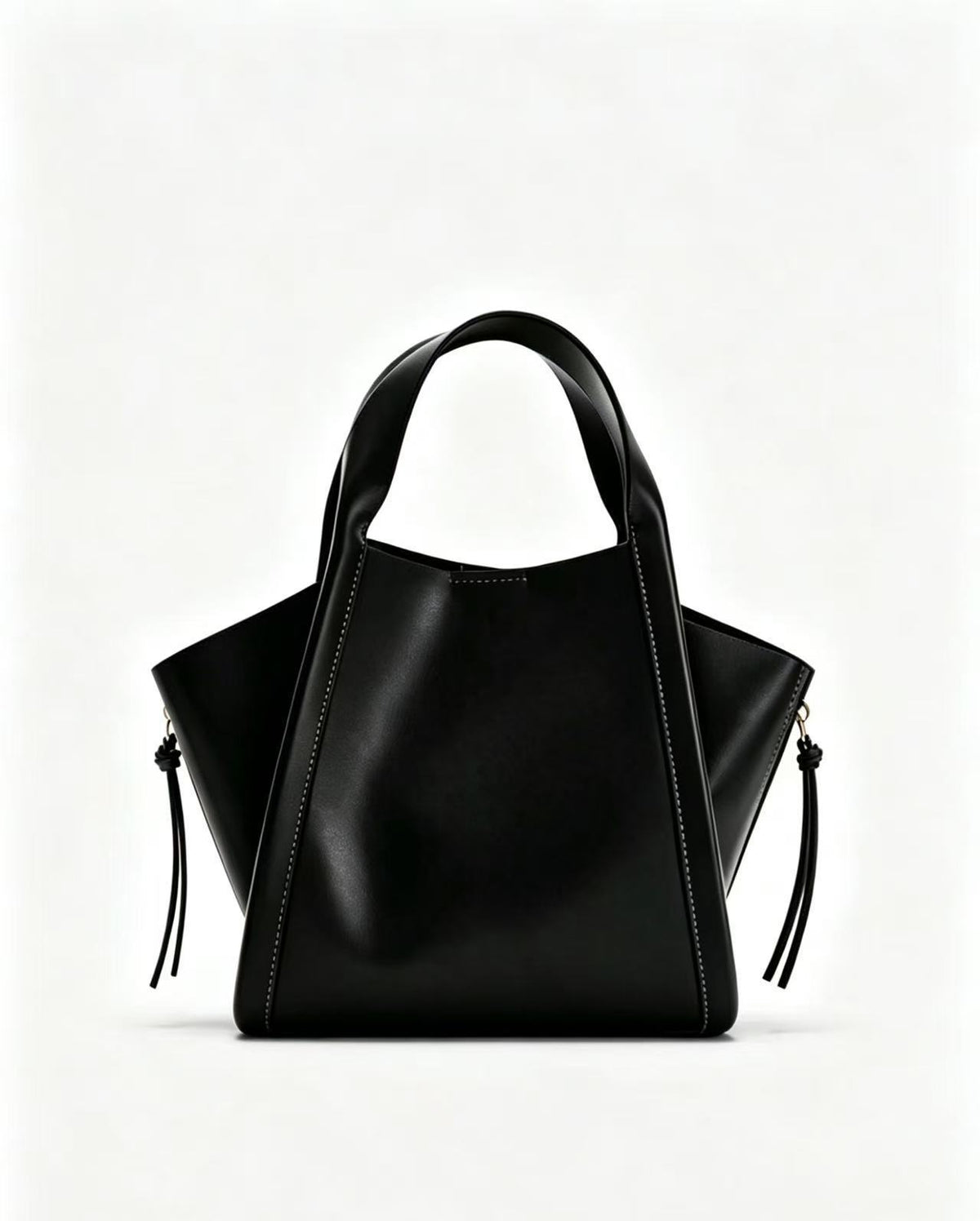 Ivory Structured Tote Bag
