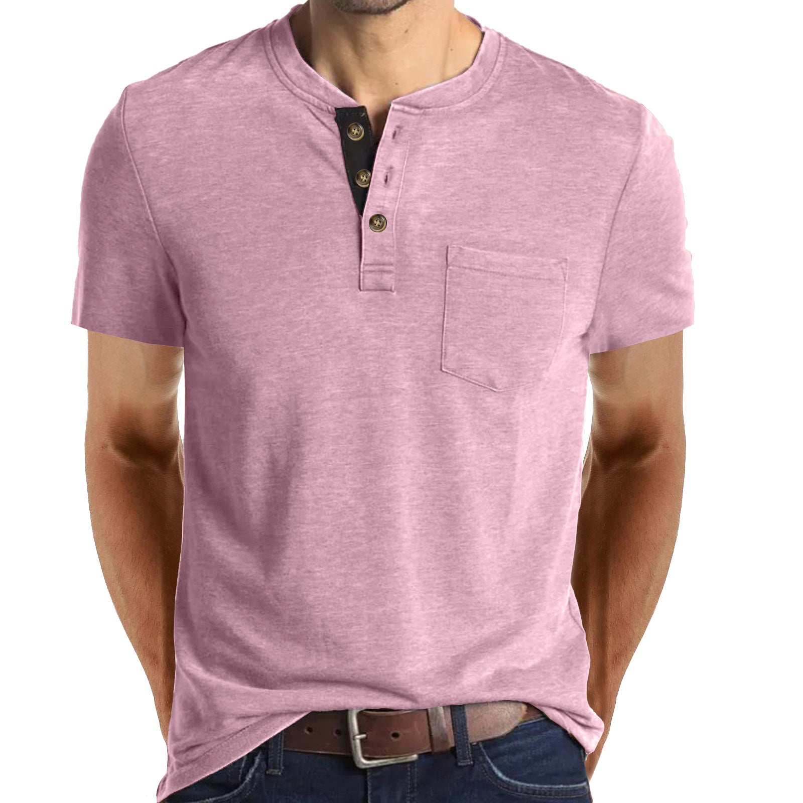 Men’s Slim-Fit Henley Tee
