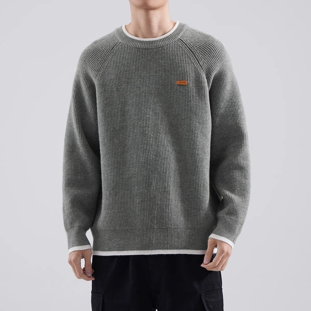 Ribbed Crewneck Sweater