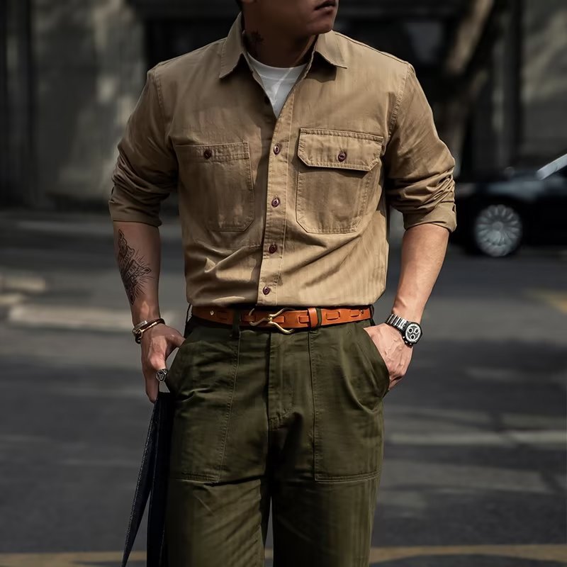 Vintage Workwear Shirt Jacket