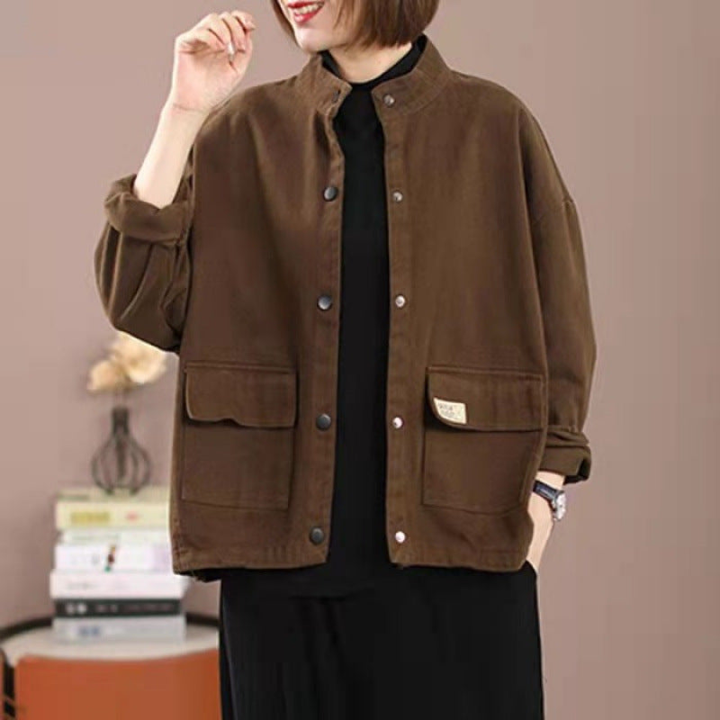 Oversized Casual Bomber Jacket