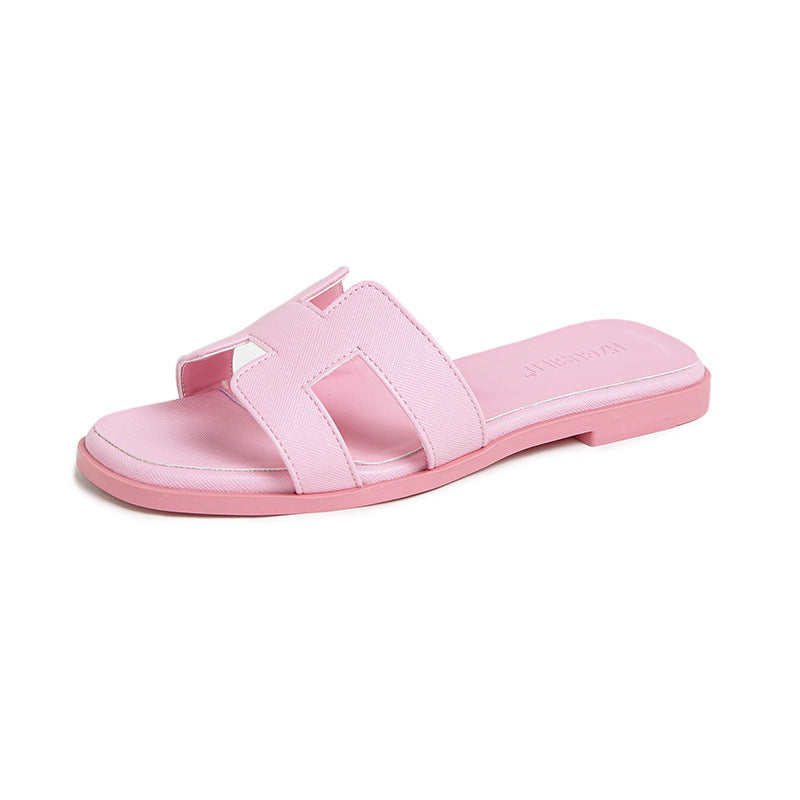 Square Toe Slide Sandals