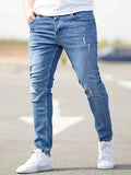 Slim-Fit Distressed Jeans