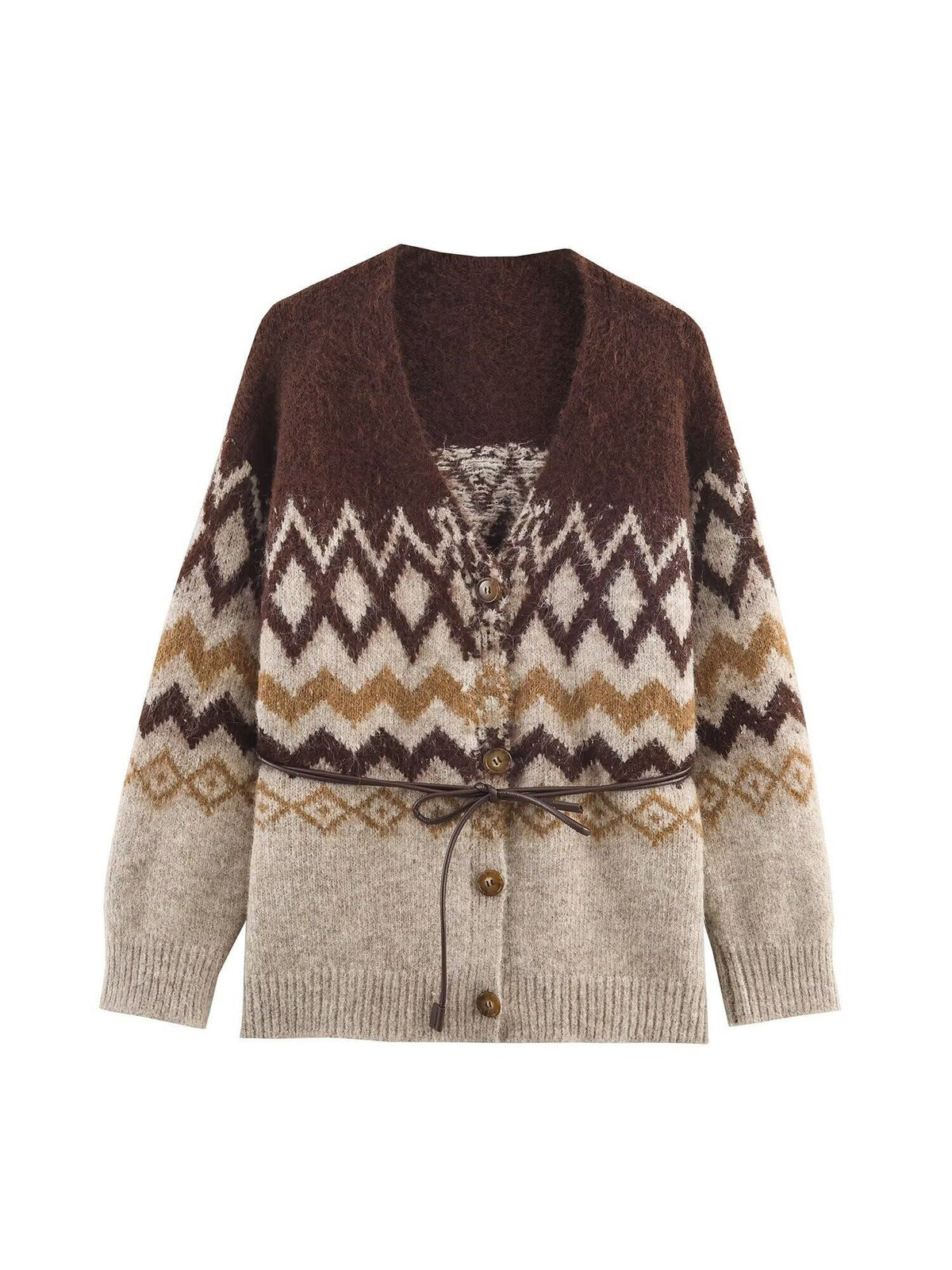 Women's Textured Button Sweater Top