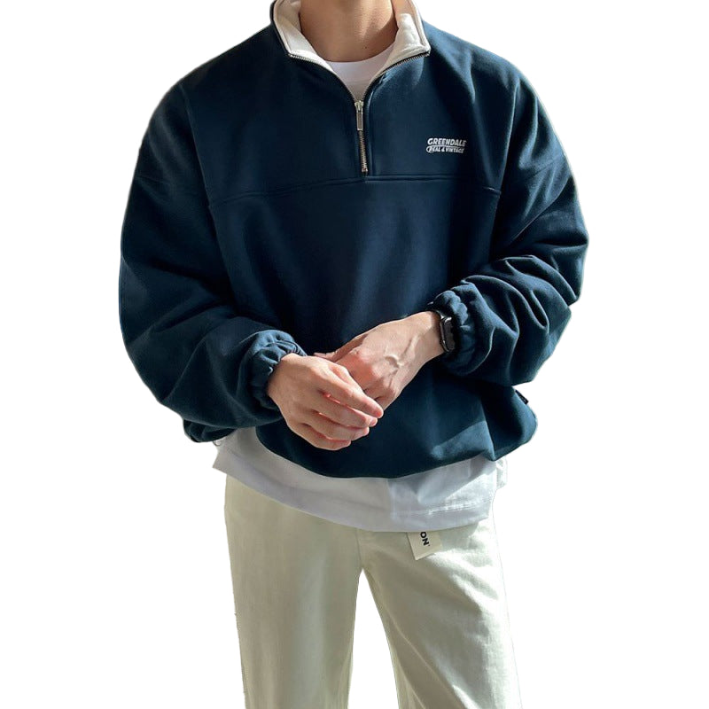 Relaxed Half-Zip Pullover