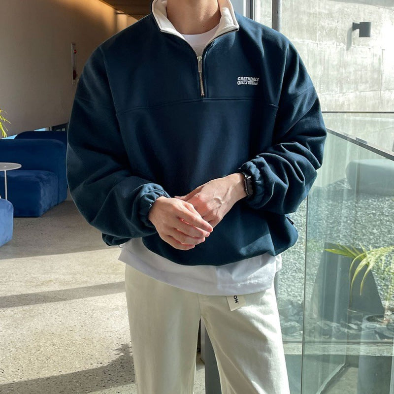 Relaxed Half-Zip Pullover