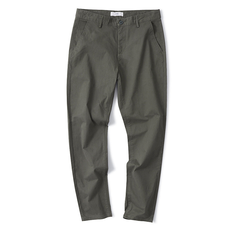 Casual Stretch Cotton Trousers