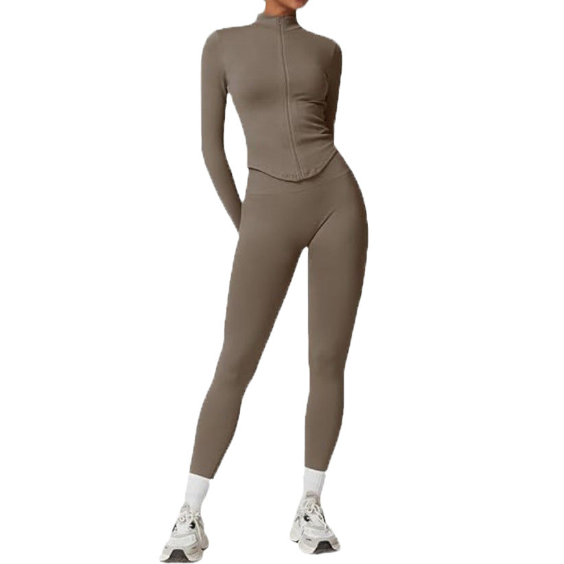 Seamless Full-Zip Athletic Set
