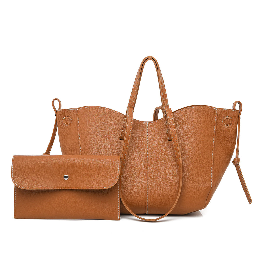 tote bag and matching clutch set