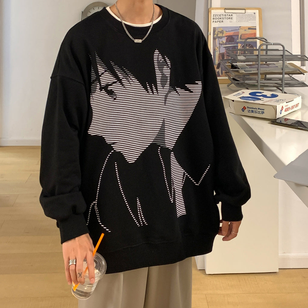 Street Edge Oversized Couple's Sweater