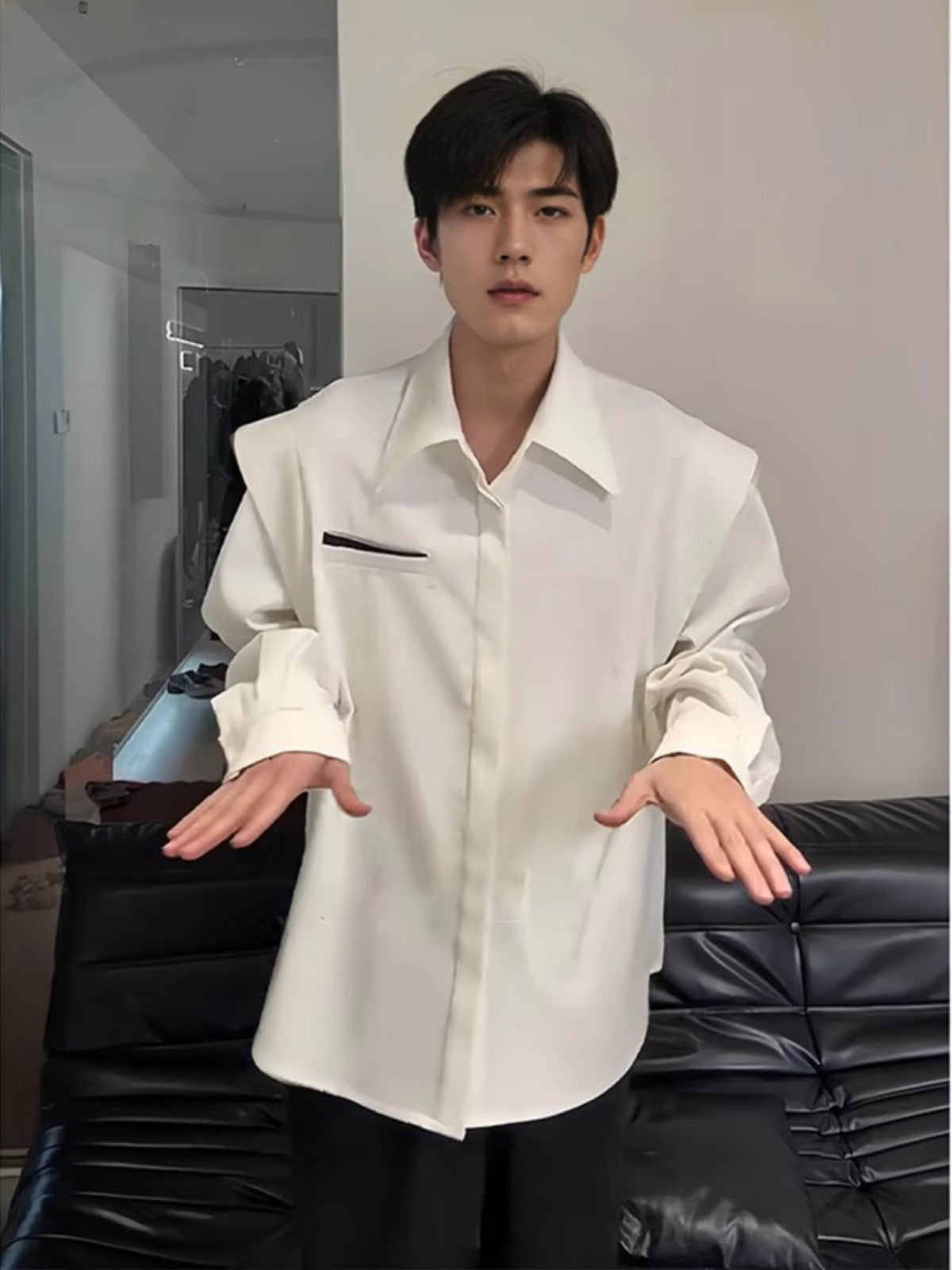 Architectural Layered Overshirt
