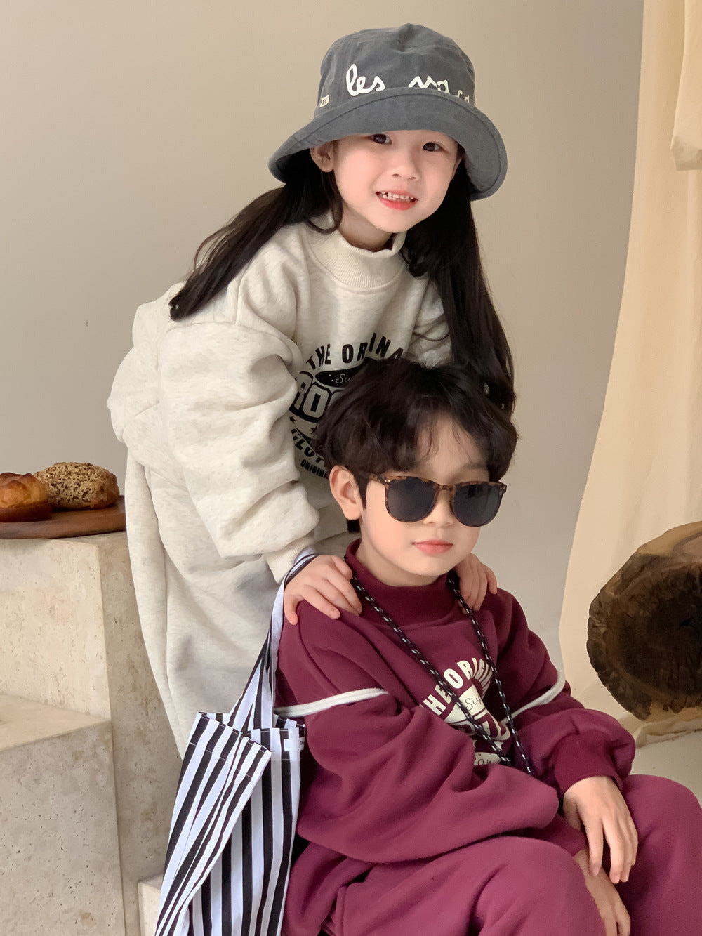 Kids' Turtleneck Fleece Two-Piece Set