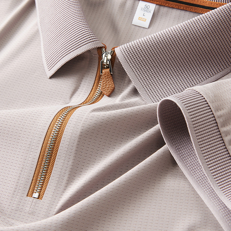 Premium Zipper Polo Shirt