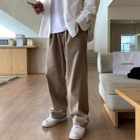 Casual Straight-Leg Trousers