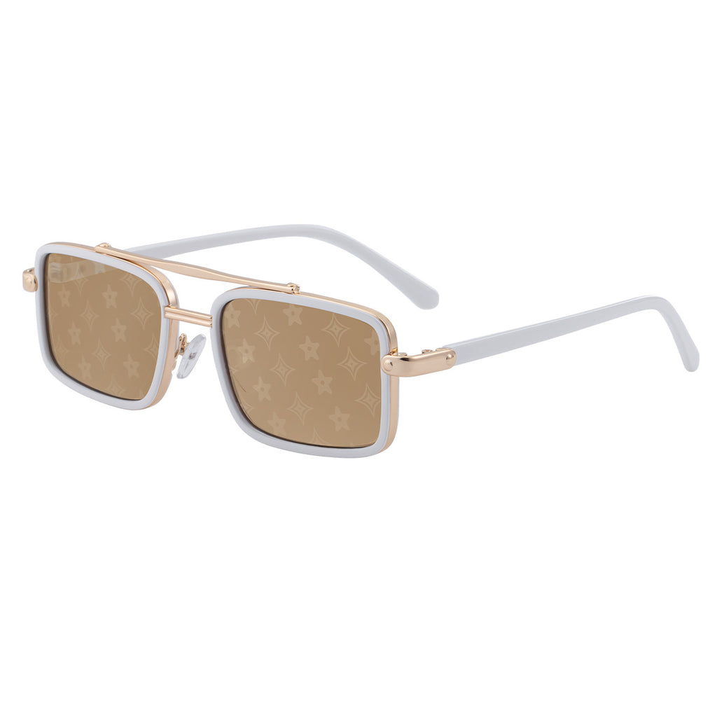 Retro Square Aviator Sunglasses