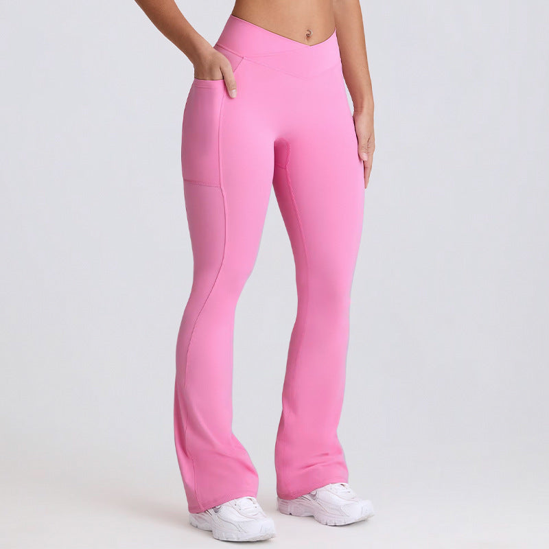 High-Waist Flared Yoga Pants